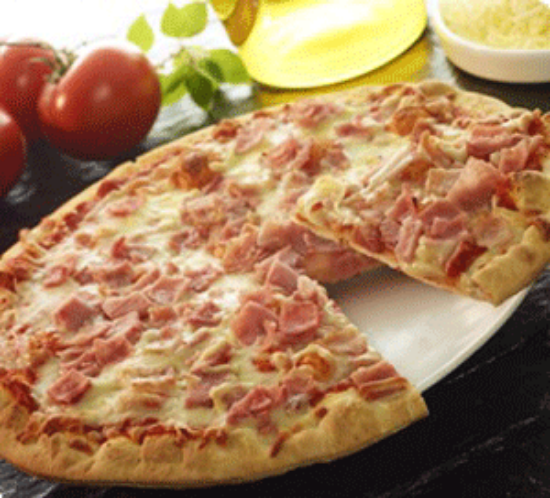 Foto de Pizza Jamón, Bacon y Queso Horno de Piedra 28 cm