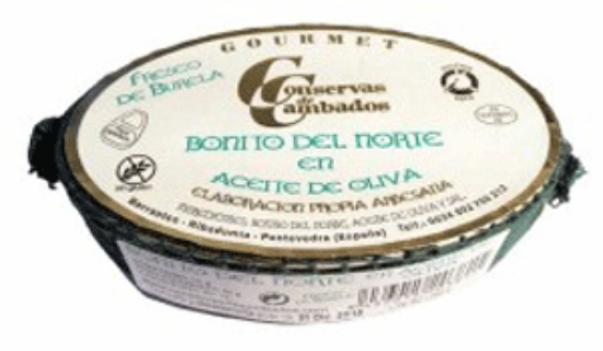 Foto de Bonito del Norte en Aceite de Oliva. Conservas cambados