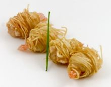 Foto de Langostino Nidos Patata Brocheta