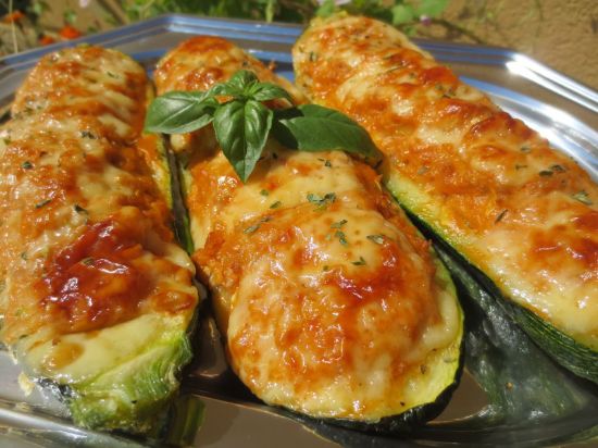 Foto de Calabacín Relleno de Carne SIN GLUTEN